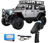 ARRIS 1/12 RC Rock Crawler, MN-128 Off-Road SUV Truck, 4WD RC Jeep Car Grey