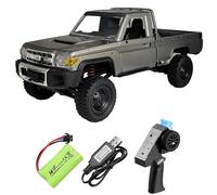 ARRIS 1/12 Scale RC Crawler, MN-82P RTR RC Truck LC79 4x4 Off Road Vehicles 2.4GHz RC Rock Car with LED Lights, 7.4V 1200mAh Battery for Adults Hobby Toys (Grey)