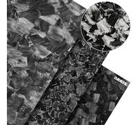 ARRIS 2mm Forged Carbon Fiber Sheet, 200 x 300 x 2.0MM 3K Real Chopped Carbon Fiber Plate, Available in 1.0MM 2.0MM 2.5MM 3.0MM 4.0MM Carbon Fiber Board