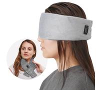 ARRIS Heated Eye Mask, Warm Eye Compress Pad for Blepharitis and Dry Eyes Treatment, Large Electric Heating Eye Mask to Relieve Stye Eye, Syndrome, Headache and MGD Grey