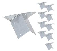 Arris Rail Bracket Fence Post Support Galvanised 100mm Panel Repair 10PK