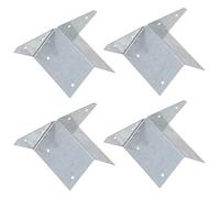 Arris Rail Bracket Fence Post Support Galvanised 100mm Panel Repair 4PK