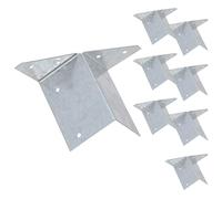 Arris Rail Bracket Fence Post Support Galvanised 100mm Panel Repair 8PK