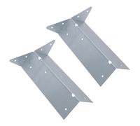 Arris Rail Bracket Fence Post Support Galvanised 225mm Panel Repair 2PK