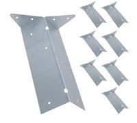 Arris Rail Bracket Fence Post Support Galvanised 225mm Panel Repair 8PK