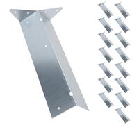 Arris Rail Bracket Fence Post Support Galvanised 300mm Panel Repair 16PK