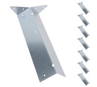 Arris Rail Bracket Fence Post Support Galvanised 300mm Panel Repair 8PK