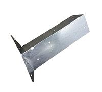 Arris Rail Brackets 8 Pack, Galvanised Steel Fence Post Support, 225mm | 9 Inch Fencing Bracket for Wooden or Concrete Posts, Pre-Drilled Holes for Easy Fitting, Fence Panel Repair, Garden DIY