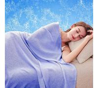 ARRITS Bamboo Cooling Blanket for Hot Sleepers, Double Sided Summer Cooling Blanket All Seasons Breathable, Lightweight Soft Night Cool Blanket for Couch Sofa Bed Nap - 200 x 230 cm Purple