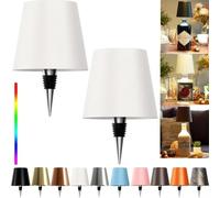 ARRITS Pridola Wireless Bottle Lamp, 2PCS Wine Bottle LED Light, RGB/3 Color Stepless Dimming Pridola Wine Bottle Decorative Lamp, Rechargeable Touch Lamp, Outdoor Rechargeable Table Lamp, Bar Lamp