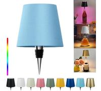 ARRITS Wireless Bottle Lampshade, Wireless Bottle Lamp Pridola, Rechargeable 3 Color Stepless Dimming Pridola Wine Bottle Lamp, Touch Control LED Wireless Wine Bottle Lampshade, LED Wine Bottle Light