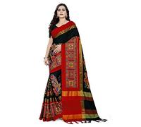 arriva fab women's kutchi work embroidered Exclusive wear sare, Black, One Size