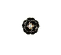 Arrival Antique Rhinestone Pearl Metal Buttons for Clothes Coat Cardigan Sweater 6PCS/Lot 18MM/23MM for Clothing Bridal(Black,23MM 6PCS)