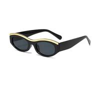 Arrival Cat Eye Sunglasses For Women Men Oval Vintage Elliptic Round Sun Glasses (1,One Size)