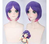 Arrival Maeda Atsuko Cosplay Wigs Hiro Wigs Shortpurple Gradient Wig Synthetic Hair Perucas Cosplay Wig For Men Women