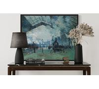 Arrival of the Normandy Train Claude Monet Wall Art Print Poster, Impressionist Painting Wall Art Wall Decor, for Bedroom and Living room Bathroom Decor 115 (Arrival of the Normandy Train, 8 x 10