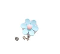 Arrival Resin Flowers Retractable Nurse Badge Reel Cute Floral Girls Students Doctor ID Card Holder Keys Lanyard(Color 1,Three)