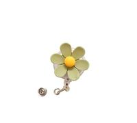 Arrival Resin Flowers Retractable Nurse Badge Reel Cute Floral Girls Students Doctor ID Card Holder Keys Lanyard(Color 4,Ten)