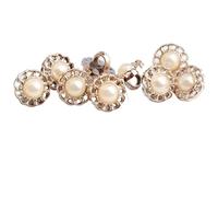 Arrival Rhinestone Pearl Plastic Buttons for Shirt Clothes Coat Cardigan Sweater 10PCS/Lot 10MM/11MM for Clothing Bridal(Color4)