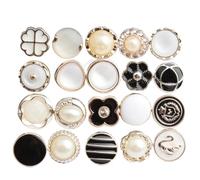 Arrival Rhinestone Pearl Plastic Buttons for Shirt Clothes Coat Cardigan Sweater 10PCS/Lot 10MM/11MM for Clothing Bridal(Mixed Design)