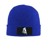 Arrival Round Collar Solo Leveling Sung Jin Woo Yoo Jin Ho Fabric Basic Knitted Hat Design Blue Beanie Cap Hats Size is: One Size