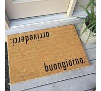 Arrivederci Buongiorno Italian Doormat Door Mat Welcome Mat Home Decor Doormats 16x24 Inch