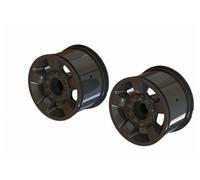 ARRMA 1/10 MT Front Rear 2.8 Wheels 14mm Hex Black Chrome Z-ARA510117
