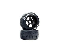 ARRMA 1/7 dBoots Hoons Rear 107 White Pre-Mounted Belted Tires, 17mm Hex (2), ARA550073