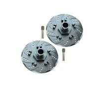 Arrma 1/7 INFRACTION 6S BLX/INFRACTION V2 6S BLX Upgrade Parts Aluminium +6mm Hex With Brake Disk With Silver Lining - 2Pc Set Grey Silver