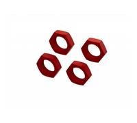 ARRMA Aluminium Wheel Nut 24mm Red Flanged 4 Pieces Z-ARA310929