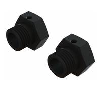 ARRMA Aluminum Wheel Hex 17mm Black Anodised 16.5mm Depth Set of 2 Z-ARA311117
