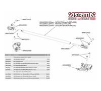 ARRMA Centre Brace Mounts Front Rear Composite Chassis Reinforcement ARA320500