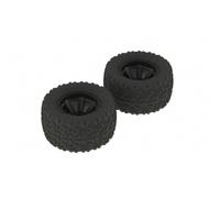 ARRMA Copperhead MT Tire/Wheel Glued Black (2) Z-AR550014