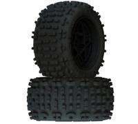 Arrma dBoots Back-Flip LP 4S Tyre Set Glued, Black (2) - Z-AR550050