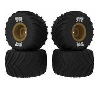 ARRMA dBoots Chevron MT Tire Set Glued, Bronze (2 Pairs): GROM Z-ARA-2586