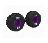 ARRMA dBoots Cut Chevron MT 1/10 RC Monster Truck Tyres Purple Glued Z-ARA-2576