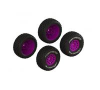 ARRMA dBoots Fortress Glued Tyre Set Purple 4pc ARA1570 ARA-1570