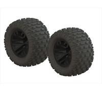 ARRMA dBoots Fortress MT Tyre Set Glued Black 2 Z-AR550044