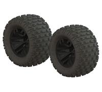 Arrma dBoots Fortress MT Tyre Set Glued Black (2) Z-AR550044