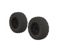 ARRMA dBoots Fortress SC Tyre Set Glued Black 2 Z-AR550042