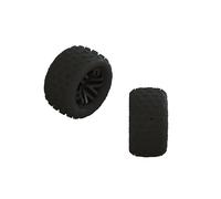 ARRMA dBoots 'Fortress' Tire Set Glued (Black) (2 Pairs), ARA550112