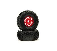 ARRMA DBOOTS 'Fortress' Tire Set Glued (Red) (2pcs)