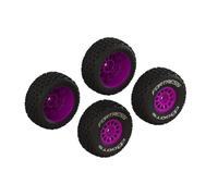 Arrma dBoots FORTRESS Tyre Set (Glued) - 2 Pairs of Wheels - Purple