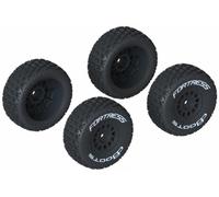 ARRMA dBoots FORTRESS Tyre Set (Glued) - 2 Pairs of Wheels