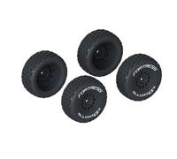 Arrma Fortress Mojave Grom 1/16 Wheels & Tyres - Black - ARA550117