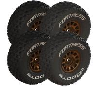 Arrma Fortress Mojave Grom 1/16 Wheels & Tyres - Bronze - ARA-2024