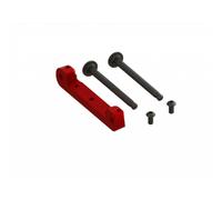 ARRMA Front Upper Suspension Mount CNC Aluminium Red ARA330659