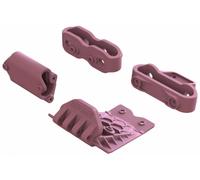 ARRMA Gorgon 1/10 2WD Monster Truck Pink Lower Skid Bumper Mount Set Z-ARA320783