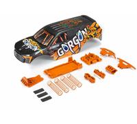 ARRMA GORGON 1/10 Monster Truck Painted Body Shell Orange ARA402357