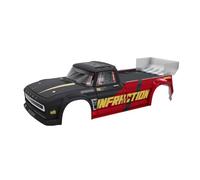 ARRMA Infraction 4X4 All Road 3S BLX Painted Decaled Trimmed Body (Black/Red), ARA-2645